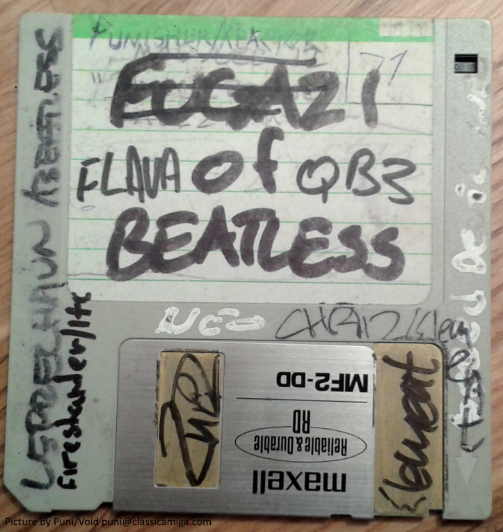 One of my old swap-disks. Photo by me, Puni/Void (Old School Game Blog)