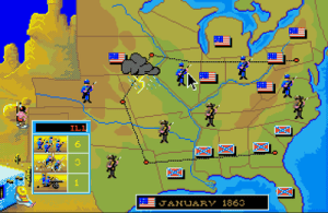 The main map (screenshot by Old School Game Blog)