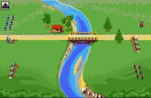 Crossing the Potomac (screenshot by Old School Game Blog)