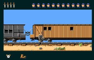Train robbery a'la 1863 (screenshot by Old School Game Blog)