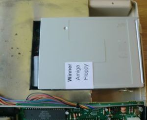 The new floppy disk drive from Vesalia (photo by Old School Game Blog)