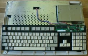 My Amiga 500 before the start of the make-over (photo by Old School Game Blog)