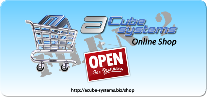 The ACube Systems store is now Online (picture taken from http://www.acube-systems.biz/)