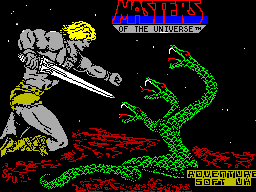 Masters of the Universe: The Arcade Game on the Spectrum (screenshot taken from http://www.ysrnry.co.uk/articles/mastersunivarcade.htm)