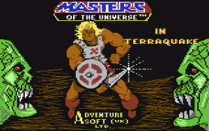 Masters of the Universe: Terraquake on the Commodore 64 (screenshot taken from The Ilearth Stone on the Commodore 64 (screenshot taken from http://www.c64.com/games/no-frame.php?showid=2253&searchfor=U.S.%20Gold&searchfor_special=5&from=0&range=55)