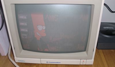 The 1084S displaying Workbench 3.1 (photo by Old School Game Blog)