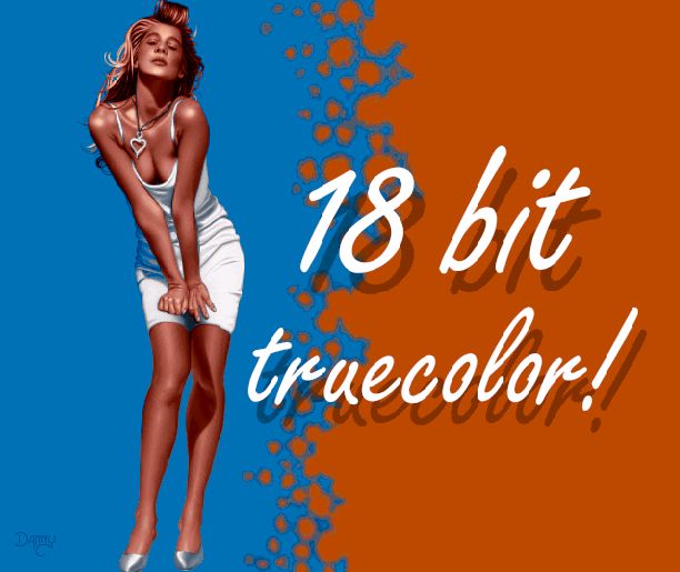 18 bit truecolour! (screenshot by Old School Game Blog)