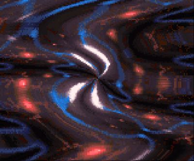 An effect from the demo (screenshot by Old School Game Blog)