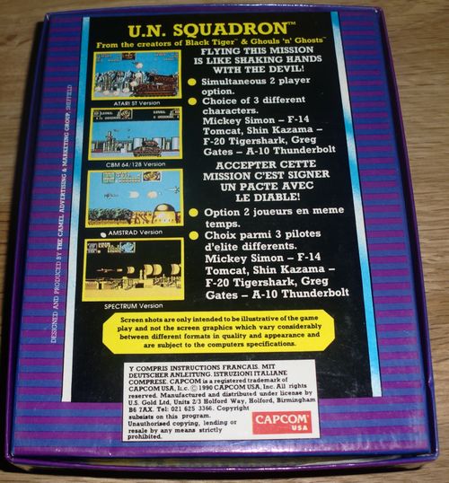 The back of the box (photo by Old School Game Blog)