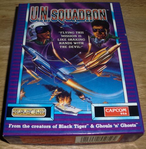 U.N. Squadron for the Commodore 64 (photo by Old School Game Blog)