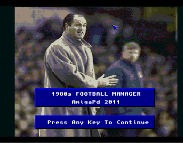 A screenshot for the upcoming game: 1980's Football Manager (picture taken from http://amosgames.weebly.com/slideshow.html)