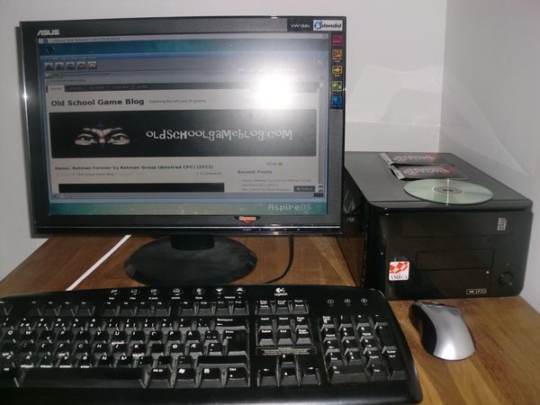 My AROS setup (photo by Old School Game Blog)