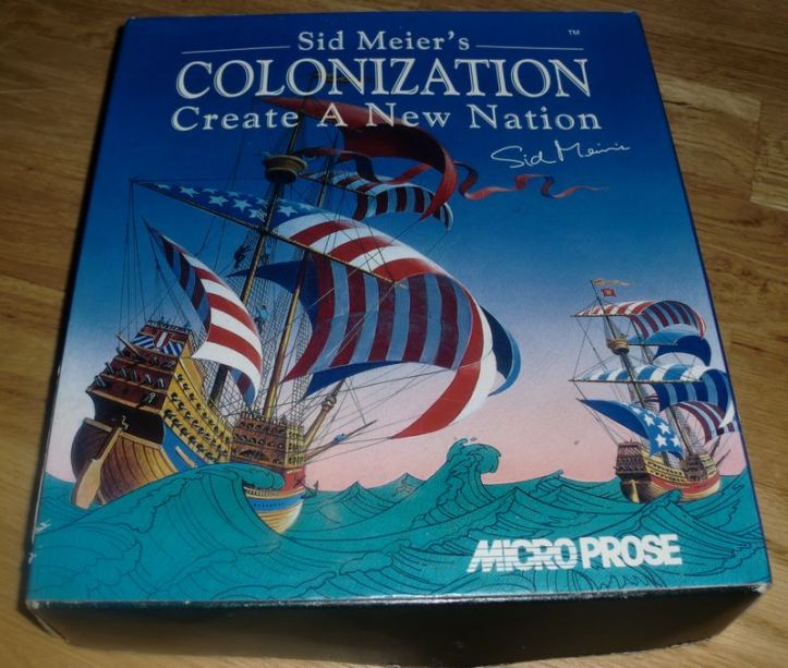 Colonization for the Amiga (photo by Old School Game Blog)