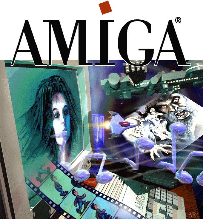 This was the picture that was on the official Amiga t-shirts in the latter half of the 90's. Looks cool! :)