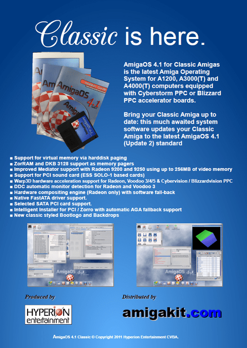 AmigaOS 4.1 for classic