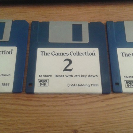 My old MSX disks (photo by Old School Game Blog)