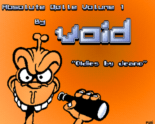 The title of Absolute Dølle by Void (screenshot by Old School Game Blog)