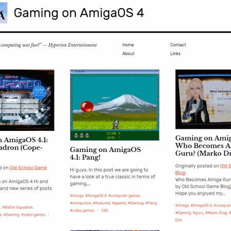 Gaming on AmigaOS 4 - New blog