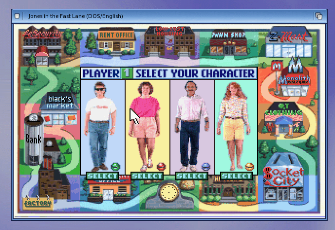 Character selection screen