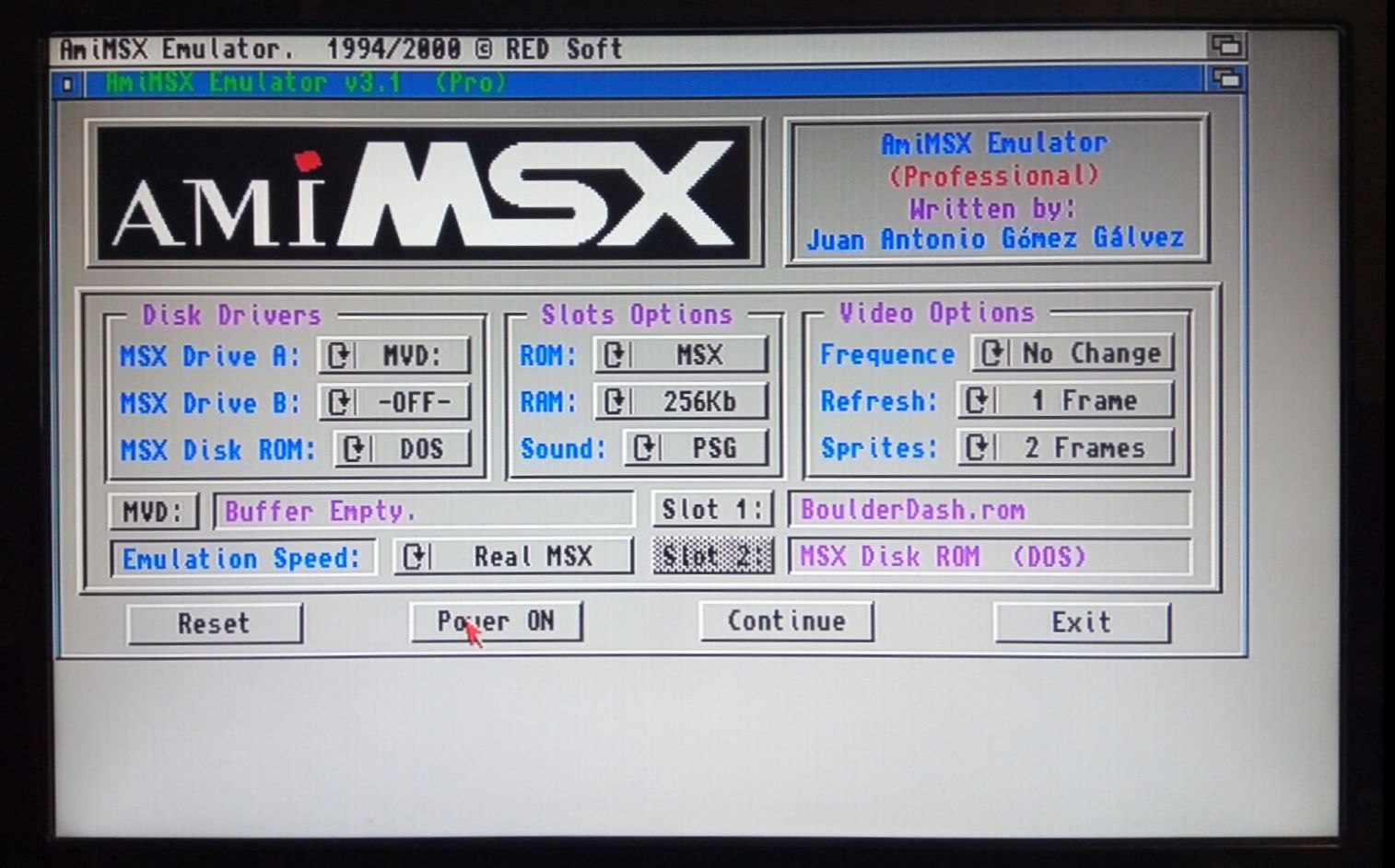 How to emulate MSX on an Amiga 1200 / 4000 with AmiMSX 3.1 – Old
